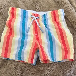 Colorful Striped 12M Swim Trunks
